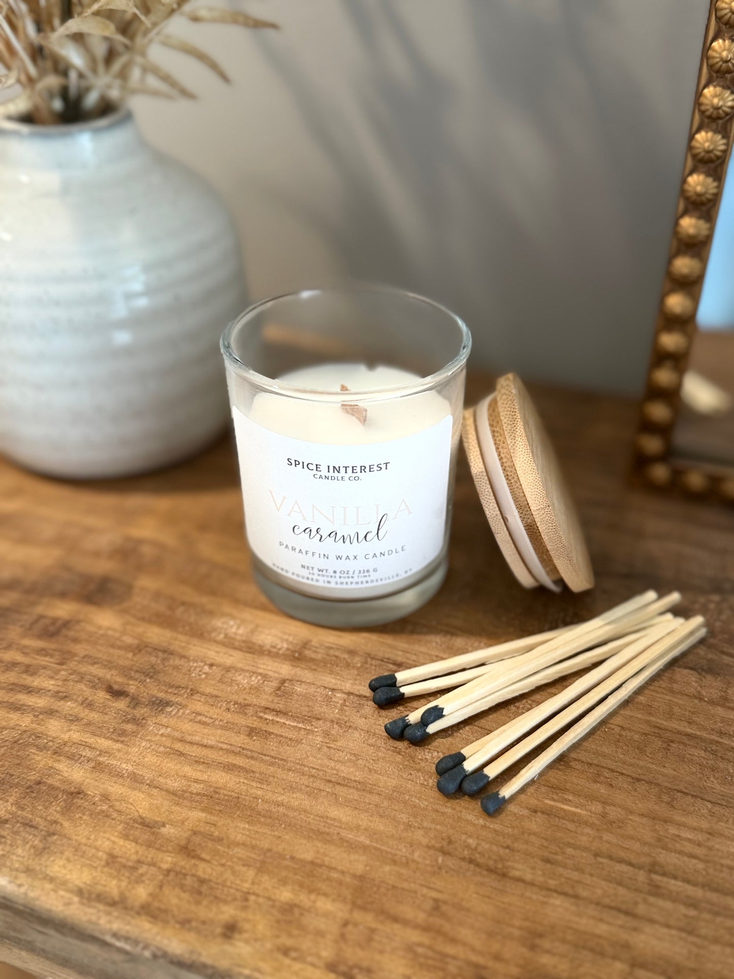 Vanilla Caramel Woodwick Candle