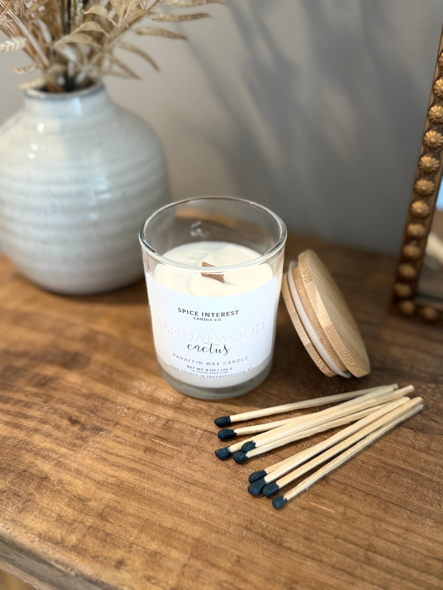 Sandalwood Cactus Woodwick Candle